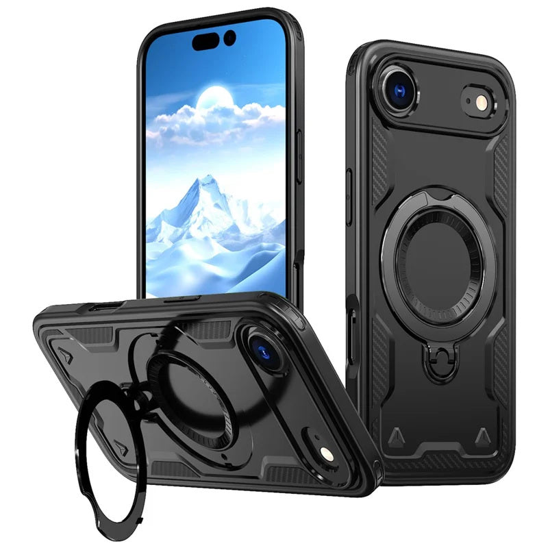 Coque antichoc avec anneau de support Magsafe pour iPhone 17 Air Coque antichoc avec anneau de support Magsafe pour iPhone 17 Air